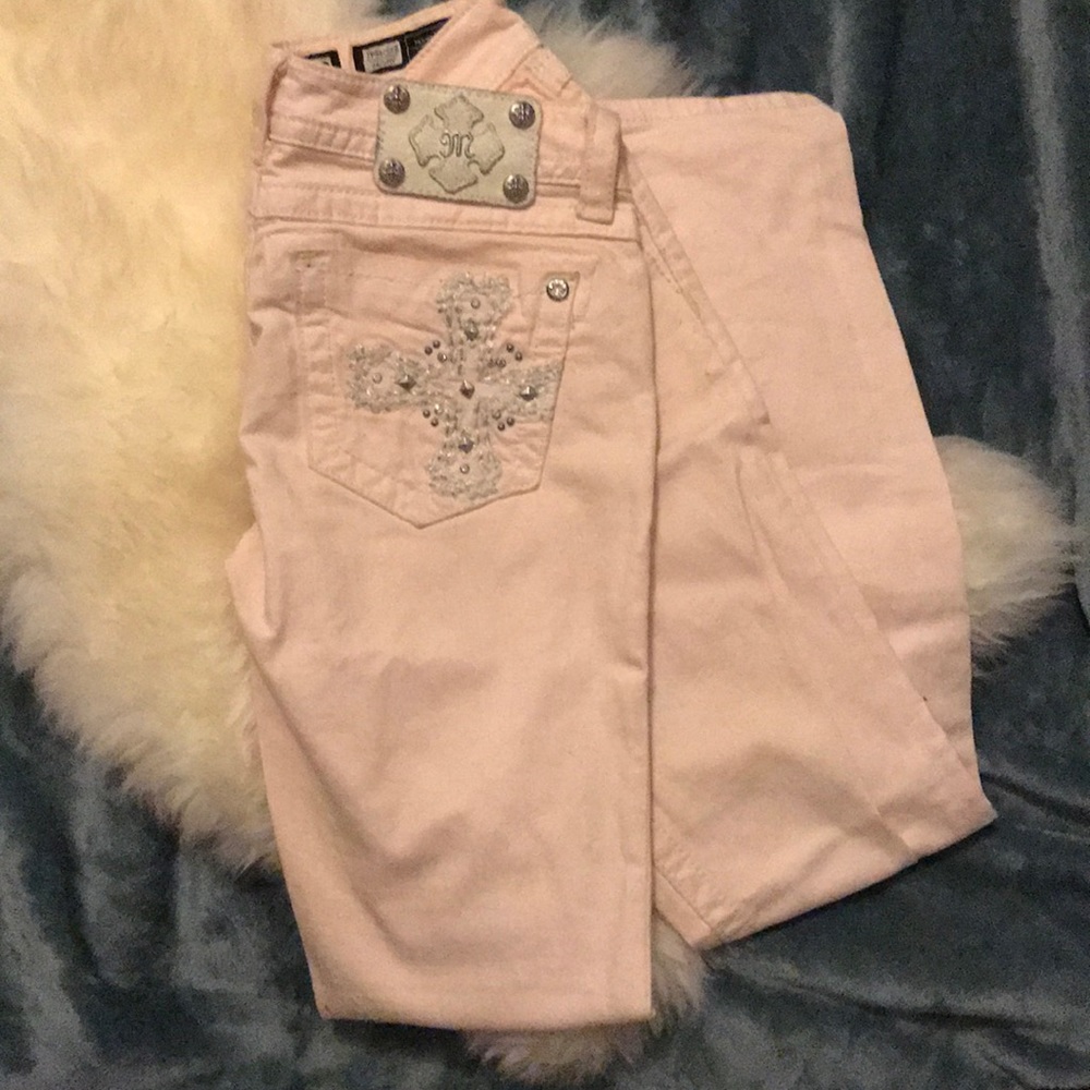 Light Pink Skinny Miss Me Jeans